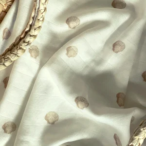 Hydrofiele bamboe doek XL – The Shell White